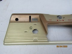Vintage RCA Tape Recorder Plastic Front Panel 14&Prime; x 4.5&Prime; 1950s