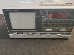 Vintage 1984 Emerson BCR-45A CRT TV AM/FM Radio Alarm ( Working PLEASE READ )