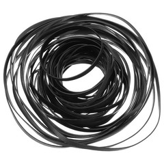 50Pcs Recorder Rubber Belts 40-135mm Mix Flat Cassette Tape Recorder(3mm Width)