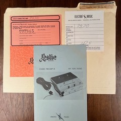 VINTAGE 1970&rsquo;S LESLIE COMBO PRE-AMP II INSTALLATION INSTRUCTIONS