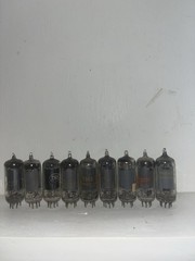 9 Unknown Brand 6BA6 Tubes TV7 Tested Non Matching Weak – Strong See Photos