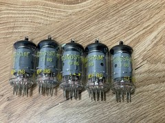 NOS FIVE TUNGSRAM EF86 = 6CF8 PENTODE VACUUM AUDIO VINTAGE HUNGARY OUTPUT TUBES