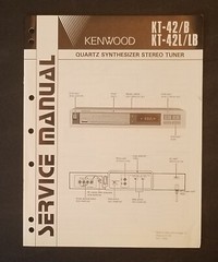 Kenwood KT-42/B Service Manual, Quartz Synthesizer Stereo Tuner Japan 1984