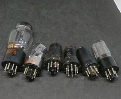Lot of 6 Vintage Vacuum Tubes Valves Marconi GE General Electric