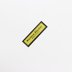 Western Electric paper sticker badge replacement piece 39mm(1.53&Prime;)X12mm(0.47&Prime;)