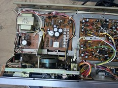 TEAC A-420 Cassette Deck Dolby System Dual VU Meters Wood Case Vintage / Box