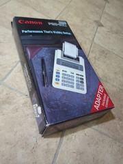 Canon P20-DX Electric Calculator + Printing Paper + AC adapter – unused in box