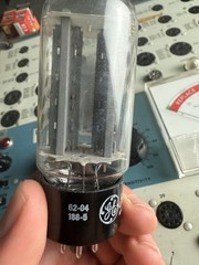 GE 5AS4A 62-04 188-5 Grey Plate Side D Getter Tested on B&K 707
