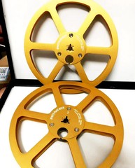 New One Pair Pioneer silvery 7 » Tape Reel Light Metal Aluminum Take Up Reel