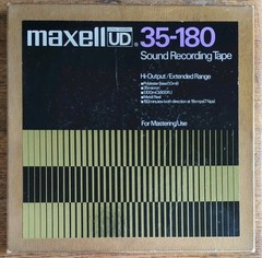 MAXELL UD 35-180 – 10.5&Prime; Metal 1/4&Prime; Reel To Reel Tape – Japan – Excellent