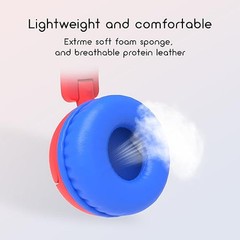 Kids Headphones Wired, Stereo Foldable Tangle-Free 3.5mm Jack Adjustable On