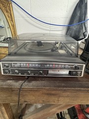 Vintage GE General Electric Stereo Phonograph 8-6750 Turntable w/Speakers Manual