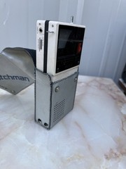 Vintage Sony Watchman FD-20A Portable TV June 1984 Silver Case Broken Antenna