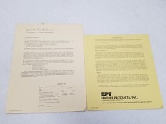 Vintage Epicure Model 70 100 120 200 500 Manual Setup Instructions Ephemera PA1