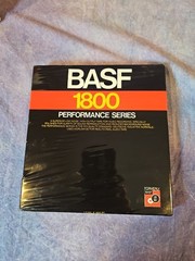 New! BASF 1800 Performance Series Vintage Audio 1/4 Inch Tape Reel 7&Prime; Sealed!