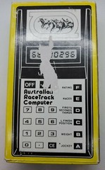 Rare Vintage Australian Racetrack Computer Calculator in Box With Manual