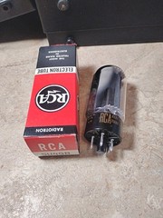 NOS 5U4GB 5AS4A RCA Legendary Black Plate Rectifier 1963 Strong See Test