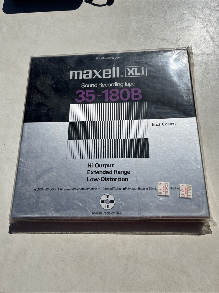 Gently Used / Great Condition Vintage Old Reel Tape Maxell XLi 35-180B Open Box