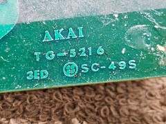 Akai GX-625 GX625 Reel To Reel Player Recorder Parts Circuit Board TG-5216