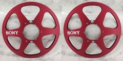One Pair silvery 10.5 » Aluminium tape reel for Sony Reel To Reel tape recorder
