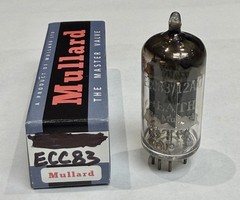 1958 Mullard 12AX7/ECC83 Long Plate Goal Post O Getter Blackburn Labeled Heath