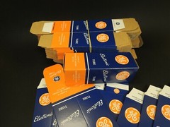 General Electric CARTON BOX for Radio Tubes EL 34-GZ34- 6SN7-120mm x 40mmx 40mm