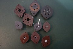 10 Ea 5-6-7-8-9 Pin Assortment Vintage Wafer Audio Tube Amplifier Sockets NOS