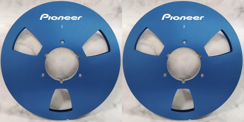 One Pair 10.5 » blue Pioneer Tape reel High Quality Aluminum Take Up Reel
