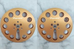 One Pair Pioneer silvery 7 » Tape Reel Light Metal Aluminum Take Up Reel