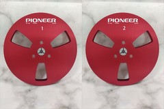 2X 7 » Pioneer Black PR-100 Aluminum Reel to Reel RT-707 909 Empty Take Up Reel