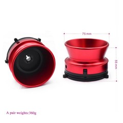 2x Red NAB Hub Adapters for TEAC Reel to Reel Tape Recorder 10.5&Prime;