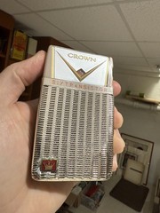 Vintage Crown Tr-670 Transistor Radio 1959 Rare Japan Hard 2 Find Beauty ￼
