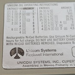 Unicom 201 Rockwell International Slide Rule Calculator w/ Case Vintage Works