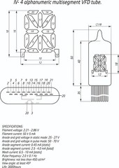 IV-4 multisegment VFD Tube (USA Seller)
