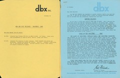 1980 DBX Discussions Dealer Newsletters Digital Disc Releases HiFi Stereo Audio