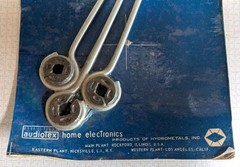 Vintage Audiotex TV Antenna 7 1/2&Prime; Wood Screw Type Wire Holder Standoffs USA NOS