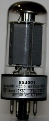 NOS NIB 7591A SYLVANIA Grey Plate « O » Getter Made in USA Amplitrex Tested