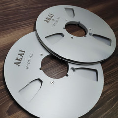 One Pair 10.5 » Silver Akai Tape Reel High Quality Aluminum Take Up Reel