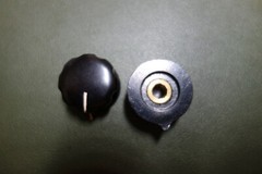 1 Pc RCA / BIC 1&Prime; Bakelite 1/4&Prime; Shaft – Brass Insert « copy » Audio Knob