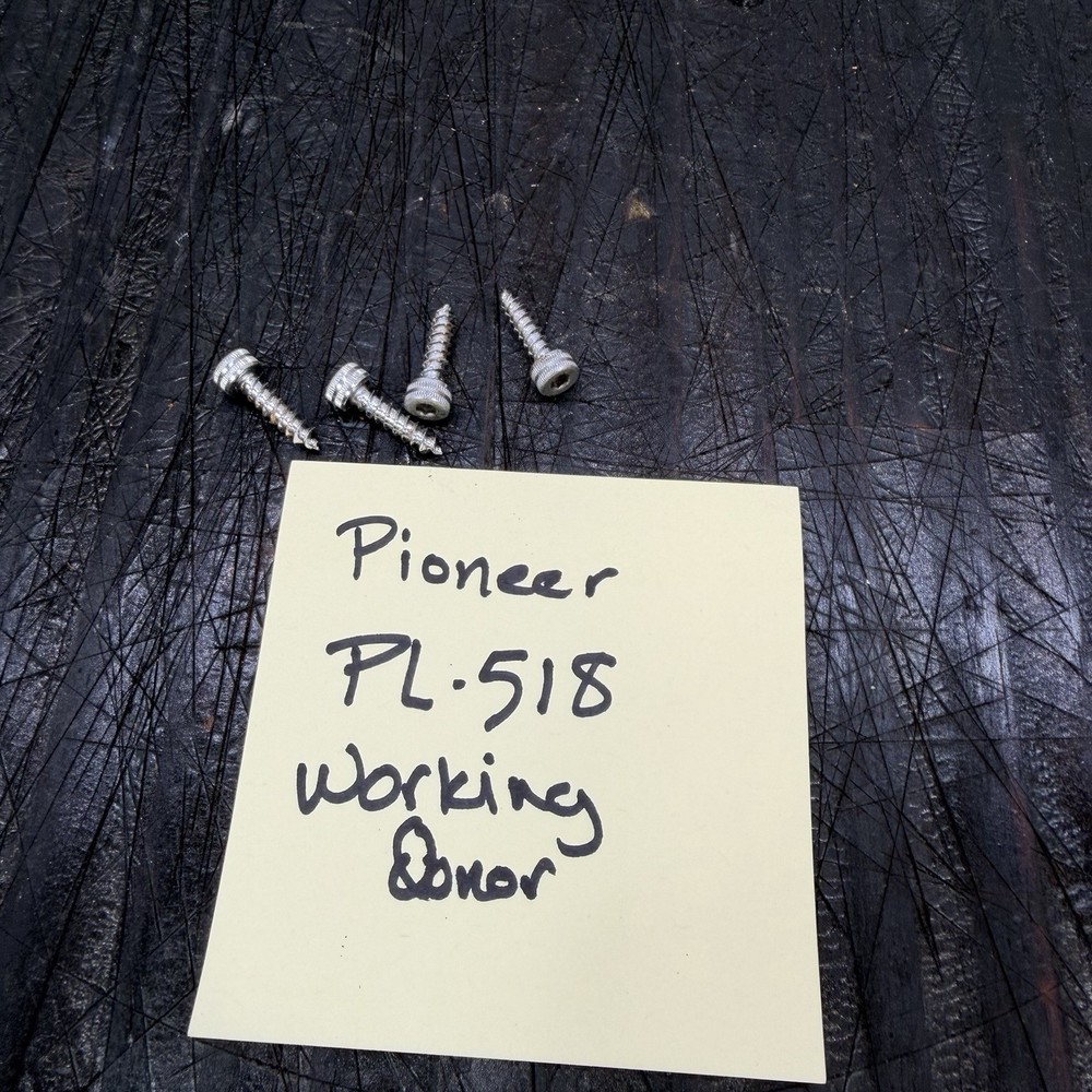 Pioneer PL-518 Turntable Parts – Tonearm Assembly Plate Screws