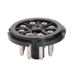 10Pcs 8Pin Octal Bakelite Tube Base Socket Saver Adapter for EL34 EL34 6N8P USA