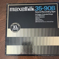 Maxell UD XL 35-90B Reel-to-Reel Sound Recording Tape, Blank Media