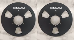 One Pair 10.5 » Black TASCAM Tape reel High Quality Aluminum Take Up Reel