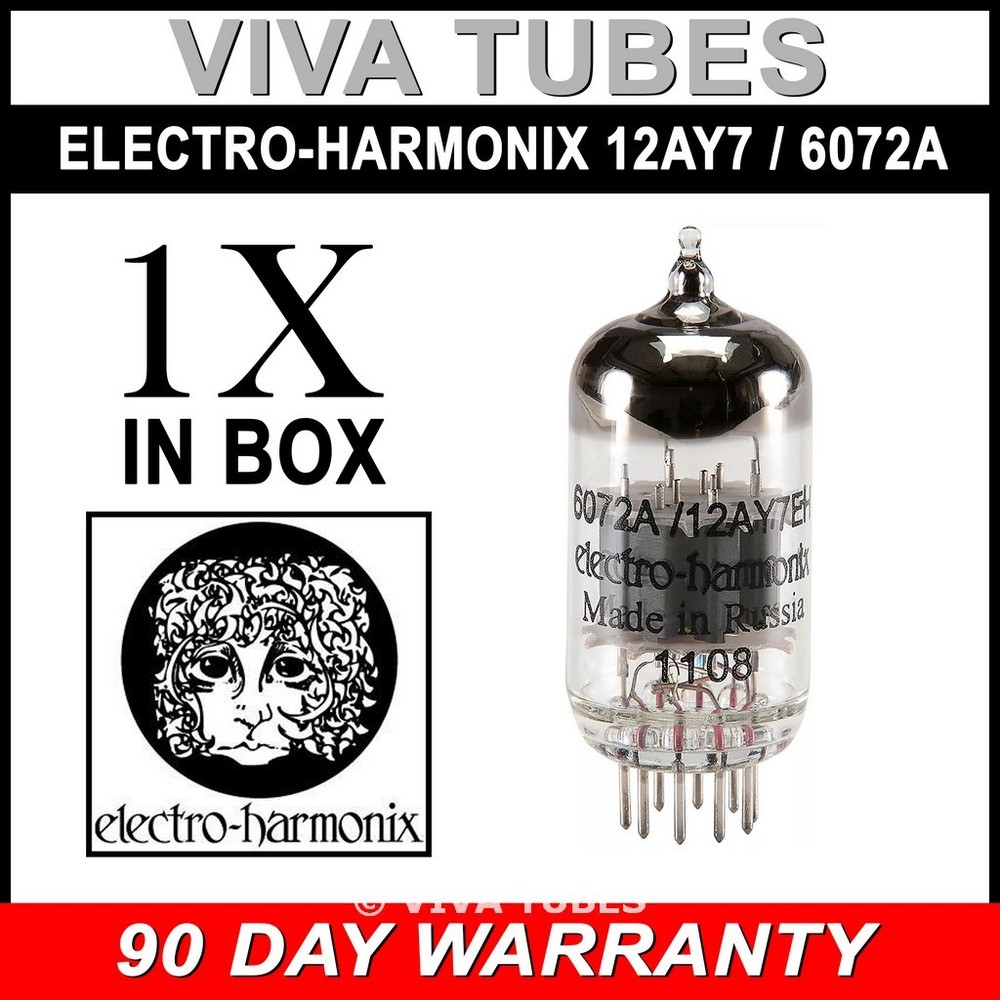 Brand New In Box Gain Tested Electro-Harmonix 12AY7 / 6072A Vacuum Tube