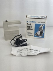 VINTAGE RADIO SHACK BULK MAGNETIC TAPE ERASER 44-232 W/ BOX & SAFETY INSTRUCTION