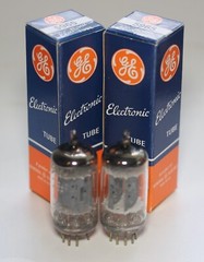 NOS GE 5965 E180CC 6829 7062 12AT7 MATCHED PAIR D-SHAPE-GETTER TUBES 100% NEW!