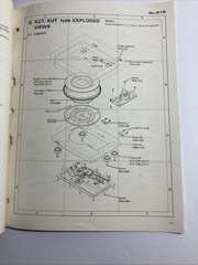 Pioneer PL-516 Original Service Manual 1977 Rare