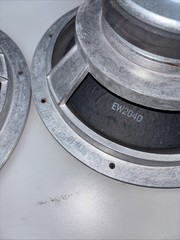 Cerwin Vega RE25 Speakers New Foam & Coil Alignment OEM Woofers-Fair Condition