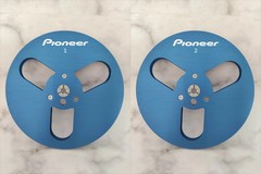 New One Pair Pioneer silvery 7 » Tape Reel Light Metal Aluminum Take Up Reel