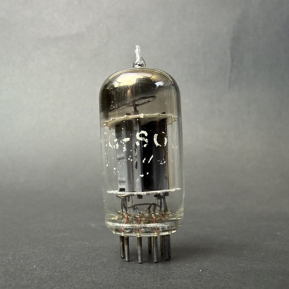1960s 12AX7 ECC83 Tung-Sol Tube Gray Long Plate D Getter TV7 Test Good TS7-7